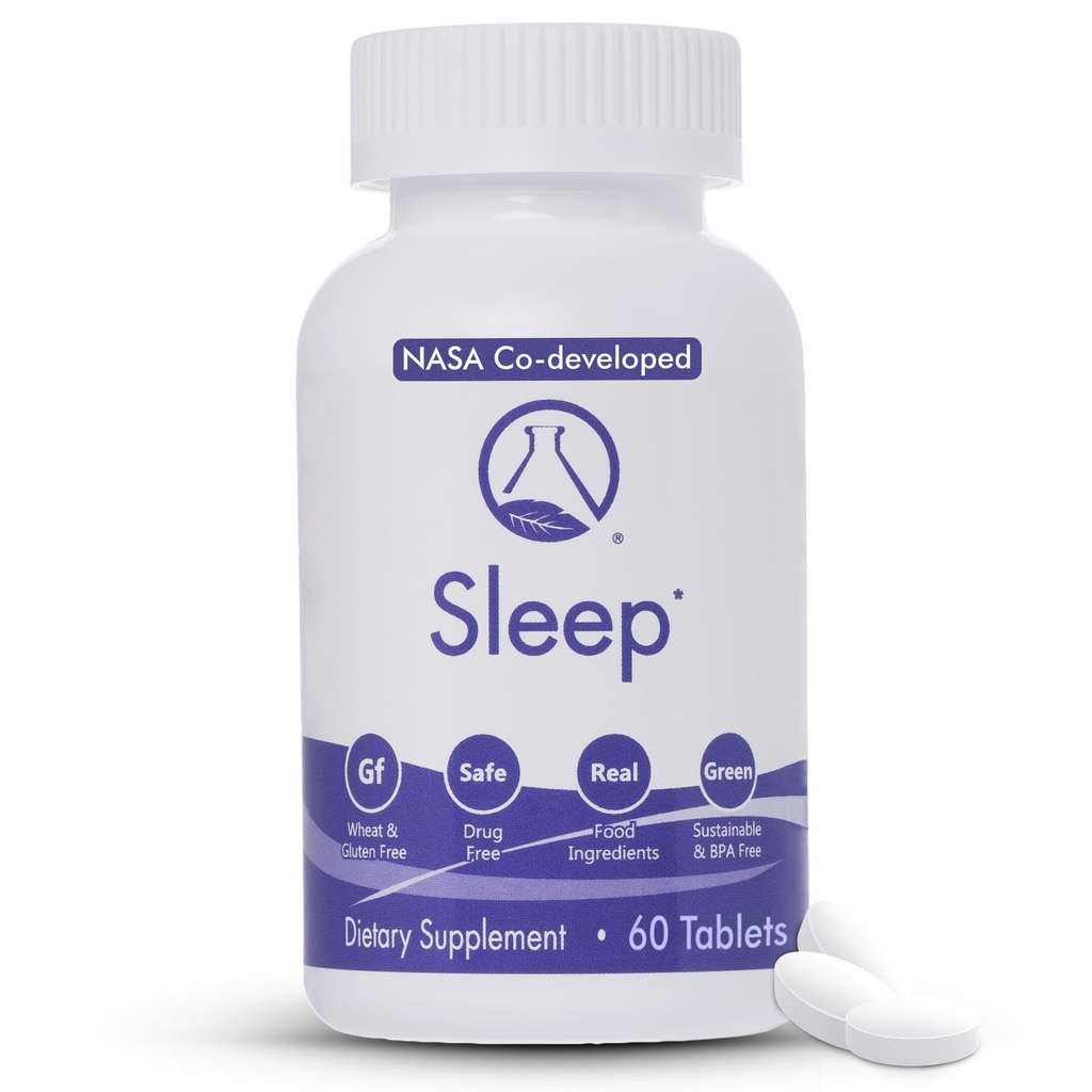 Uyku - 60 Ct | Rahat ve Düş Asleep Doğal, Uyandı | NASA Co, Valerian Root, Passionflower, Magnezyum, Melatonin, Soothing Herbs for Overnight Recovery