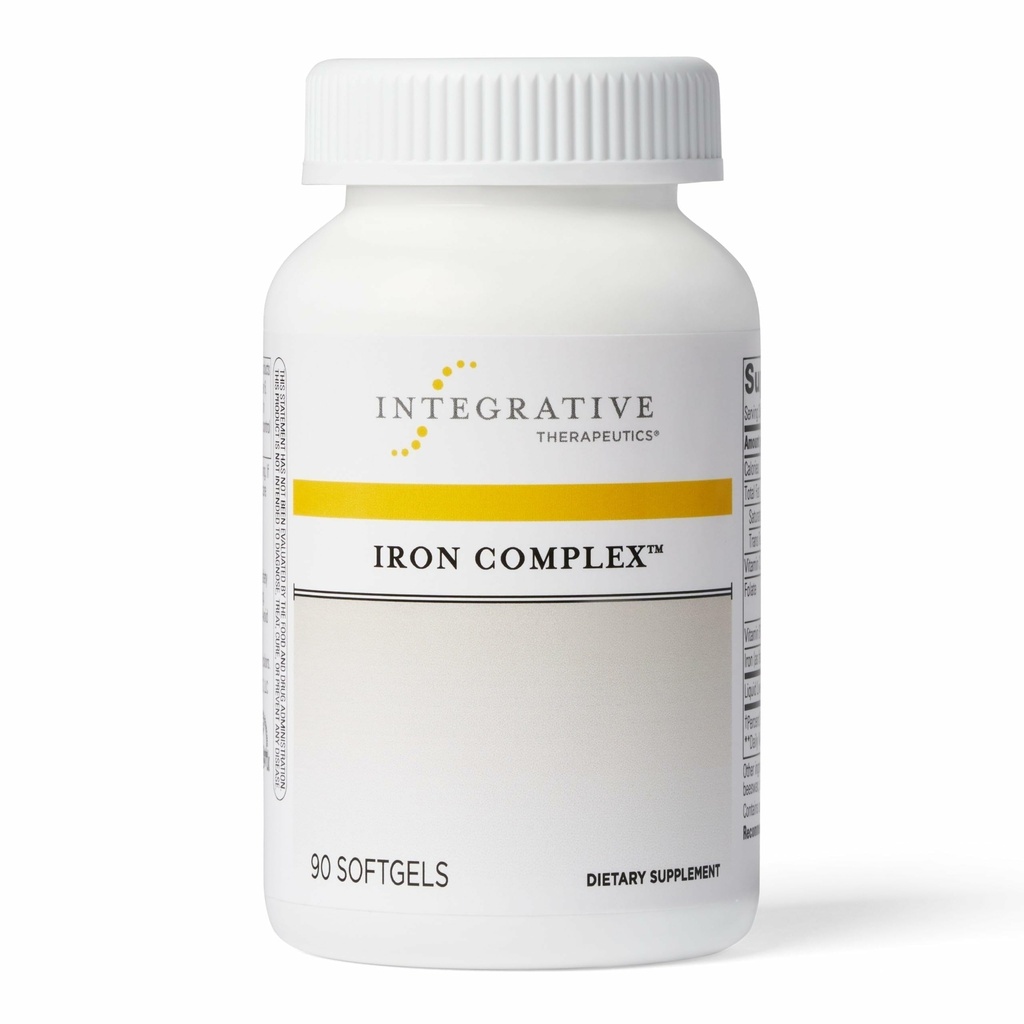 Allive Treatments Iron Complex - Wellness & Energy Support with Vitamins C & B12* - Folate - Gluten-Free & Dairy-Free - 90 Softgels (45 Hizmet)