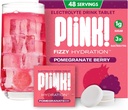 Plink! Yetişkinler ve Çocuklar için Fizzy Elektrolyte Tabletleri - Pomegranate Berry, 48. - Aile dostu Günlük Hydration - Low Sugar, Vegan, Keto Friendly, Non-GMOMO