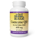 Doğal Faktörler Coenzyme Q10 - Antioksi Support Supplement Supports Cellular Enerji Üretimi - Daha İyi Absorps Sağlıklı Kalp Fonksiyonu - 400 mg, 60 Softgels (60 Hizmet)