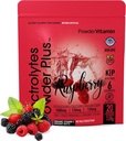TozVitamin Electrolytes Toz Plus (20 Servisler) Raspberry Electrolyte Toz Zero Calorie Keto,0 Şeker, No Maltodextrin,1000 mg Pyum,120 mg Kalsiyum,120 mg Magnezyum, Pink Himalaya Salt