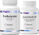 Tesseract Gut & Immune Support Sche – ProButyrate 600 mg & QuerciSorb SR Quercetin 400 mg, 120 + 90 Capsules, Gastrointestinal & Immune Health, Hipoallergenic