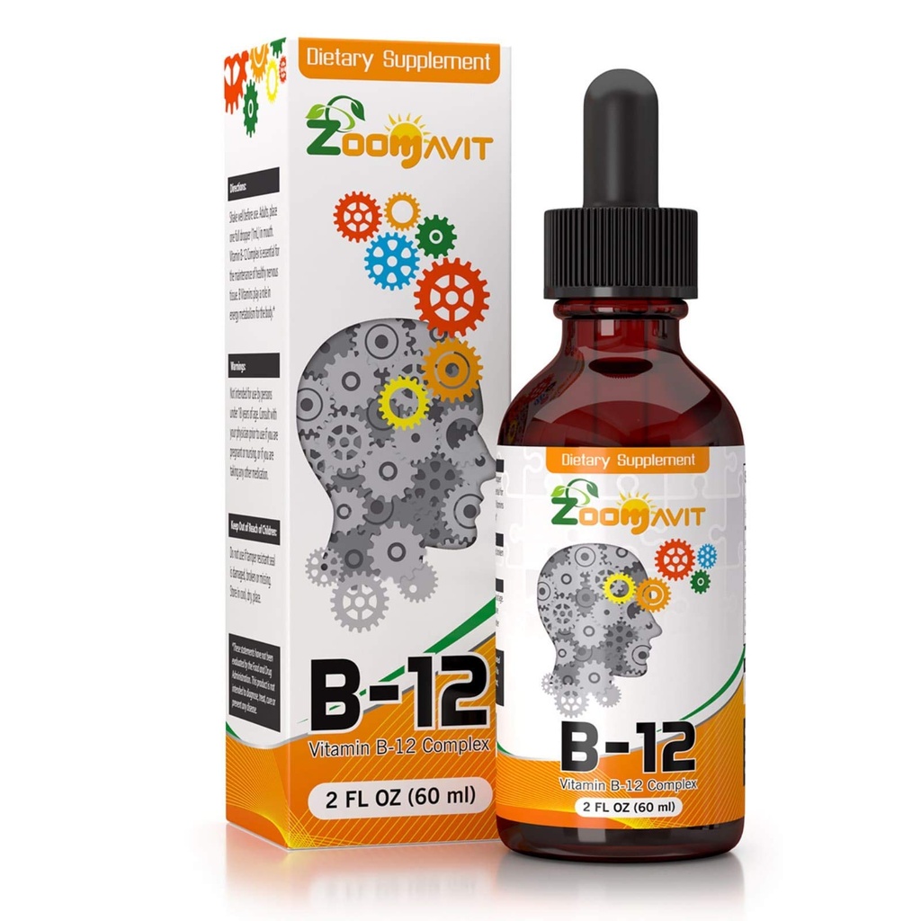 B Kompleks Vitaminleri Hızlı Aborpsiyon - Super B Sıvı Kompleks Vitaminleri B2, B3, B5, B6 & B12 - Doğal Enerji Boost, Zihin Focus & Sağlıklı Immune System