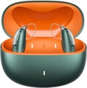 Isıtmalı Bluetooth İşitme Aids for Mild to Severe hear - OTC - Akıllı Ekipman - RIC (Receiver-in-Canal) Design with Gürültü Azaltımı - Şarj Box, Green Machine