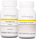Buffered Vitamin C 1000 mg, 60 Capsules & Vitamin D3 125 mcg, 90 Chewables - Antioksit Desteği için Buffered Vitamin C * Vitamin D3