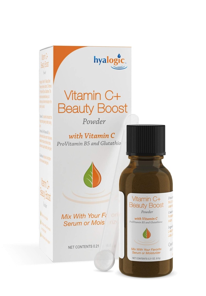 Hyalogic Vitamin C+ Güzellik Boost Tozu - Tozlu C vitaminimizi ProVitamin B5 & Glutathione ile En sevdiğiniz Beauty Serum 0.21 Oz (6 Grams) Ekleyen İnanılmaz bir Skin Moisturizer oluşturun