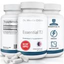 Dr. Westin Childs Essential T2 - T2 Yourroid Support Supplement with Bio-Identical 3,5 Diiodo-l-thyronine for Hipothyroidism, Hashimoto's, Yourroidektomi & Rai, Non GMO, 60 Day Supply
