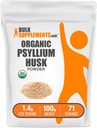 BulkSupplements.com Organik Psyllium Husk Toz - Beslenme, Fiber Supplement - Gluten Free, 1.4g per Service, 100g (3.5 oz) (Pack of 1)