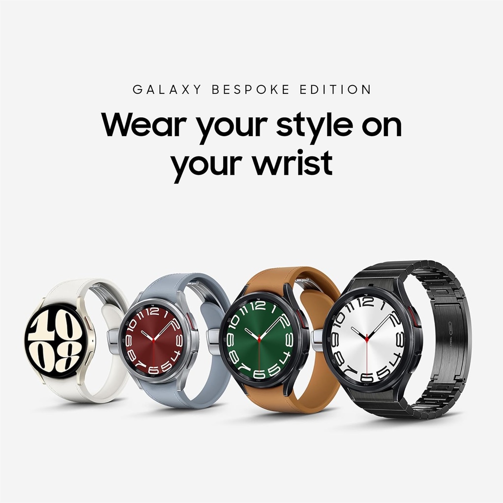 SAMSUNG Galaxy Watch 6 Be Explain Edition 47mm Exclusive Bluetooth Smartwatch, Health, Fitness, Sleep, HR Tracker, Geliştirilmiş Battery, Sapphire Crystal Glass, US Version, Black D-Buckle Band, Hybrid Camel