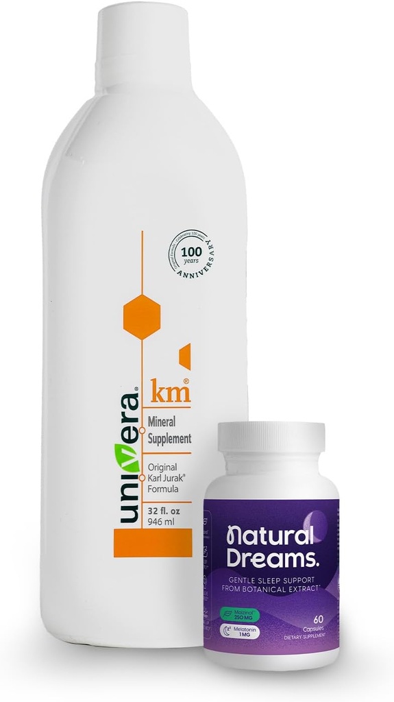 Univera Dream Wellness Combo, km & Natural Dreams, Potassium Supports, Body's pH Blood Balance, Deep Sleep Support