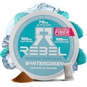 Rebel Nootropic Energy Caffeine Pouches (Wintergreen) • 100mg Caffeine • Alpha GPC • Huperzine A & Essential Vitamins • Sugar-Free • Coconut Fiber Technology • 15 Pouches Per Can (Pack of 1)