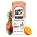 Wonderbelly Antacid, Etkili Kalpburn ve Anında Asit İndigestasyon Yardımı, Ekstra Kuvvetli Tabletler, 1000 mgba Karbonat, Talc veya Dye, Tropikal Meyve, 120 Kont