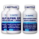 Alfa GPC & Uridine 2X 60 Capsules + Phosphatidylserine & Bacopa 1x 120 Capsules, 2 Ay Supply