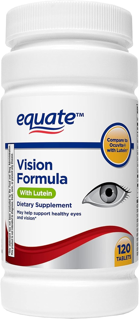 Equate - Lutein, Eye Health Vitamin ve Mineral Supplement ile Vizyon Formula, Equate