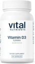 Vital Nutrients D 5000 IU | Vitamin D3 Tamam | Sağlıklı Kemikler, Dişler, Kaslar*| Hücreler & Immune Function |dis Abxia | Gluten, Dairy and Soy Free | 90 Capsules