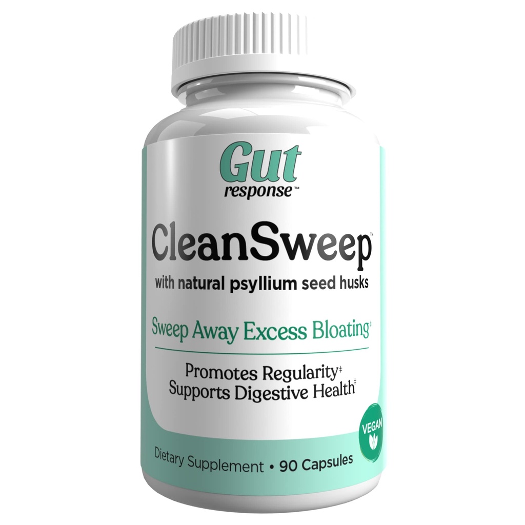 TemizSweep Capsules, Sağlıklı Bowel Hareketleri, Digestive Health Support, Düzenliliği, Doğal Psyllium Tohum Husk, Günlük Fiber Supplement, 90 Capsules, 90 Servisler
