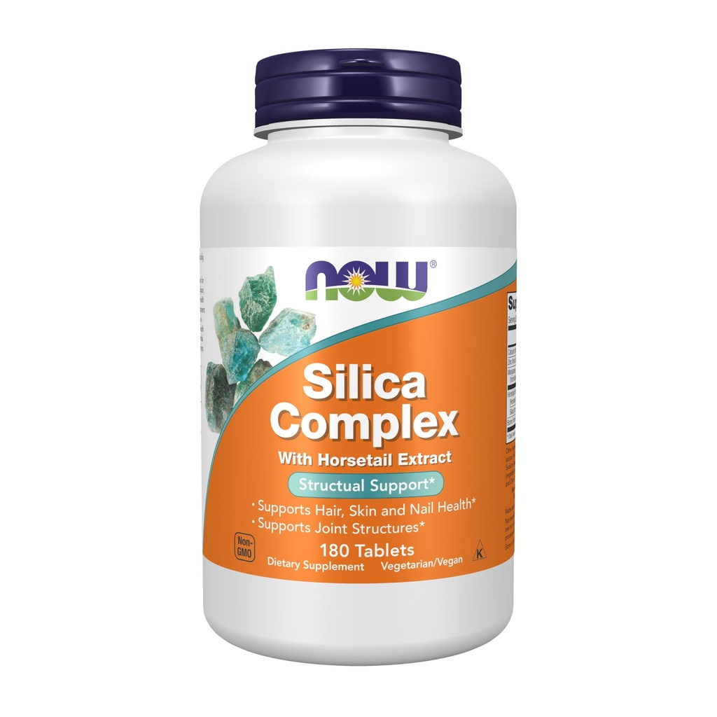 Şimdiye kadar Gıdalar Attail Extract ile Silica Kompleksi, Destekler Saç, Skin ve Nail Sağlık *, Yapısal Destek*, 180 Tablet