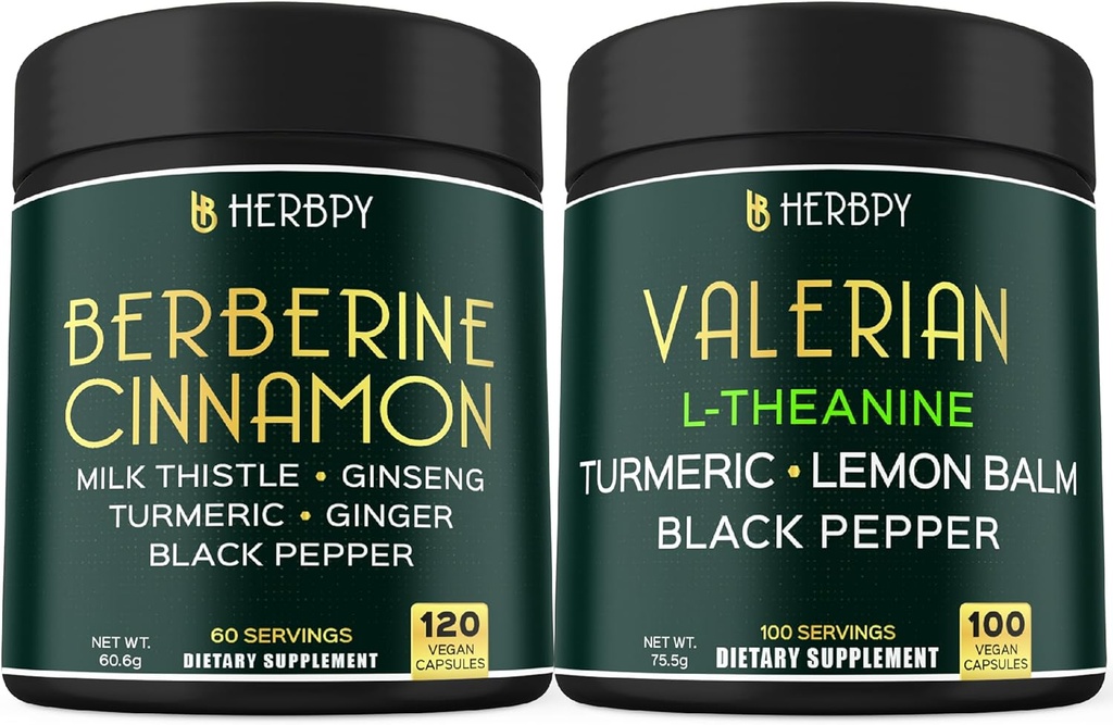 Log 7in1 Berberine HCl  97 & 5in1 Valerian Root Supplement