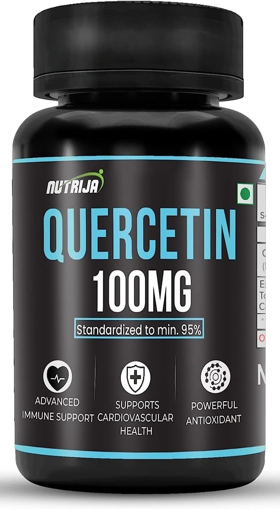 Quercetin 100 mg Capsules – Standardized to% 95 | Highly Purified & Bio available Supplement | Natural Bio-flavonoids & Güçlü Anti-Oxidants (30 Capsules)