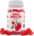 Tatlı Sağlık Saçları Gummies | Genç Cilt + Saç Büyüme + Güçlü Nails |% 10 Biotin + Collagen | Non-GMO | Sweet Strawberry