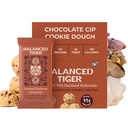 Organik Fonksiyonel Mushroom Vegan Protein Barlar | ABD'de Made in ABD | Full Dose (1500 mg) Lions Mane, Chaga, Reishi & Cordyceps Bars | Plant Protein Bars w/ Adaptogens & Superfoods | Chocolate