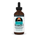 Source Naturals Vitamin D-3 Sıvı Drops 2000 iu Supports Bone & Immune Health * - 2 Akışkan oz
