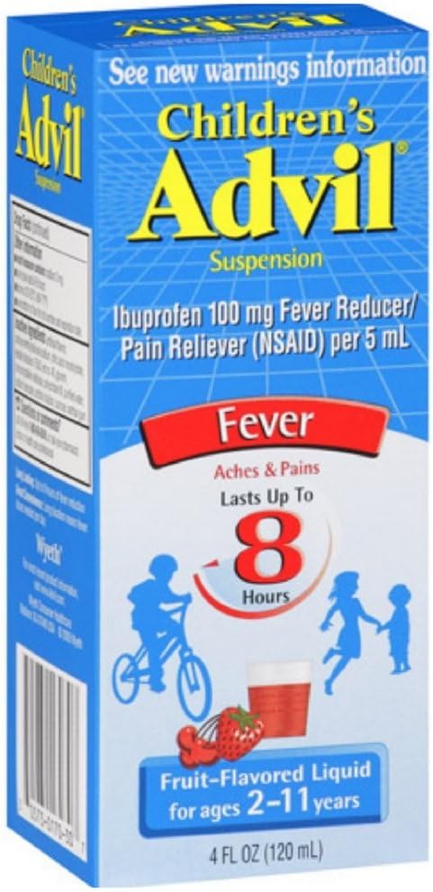 Advil, Çocuk Suspension, Meyve Flavored, 4 Ounce
