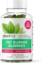 Zenwise Health Fat Burner Gummies - Appetite Suppressant for Kilo kaybı için Green Tea Extract ve Garcinia Cambogia for Metabolism + Green Coffee Bean ve Raspberry Swine - 60 Kont Apple Gummies