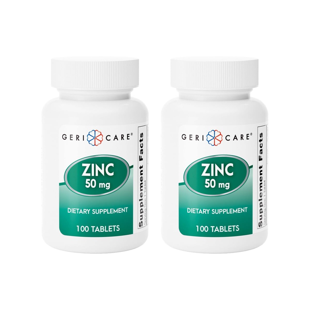 Çinko Sulfate Tabletleri 50 mg Tarafından Back-Care | Diyetsel Tamam | 100 Kont Şişe, 2Pack