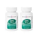 Çinko Sulfate Tabletleri 50 mg Tarafından Back-Care | Diyetsel Tamam | 100 Kont Şişe, 2Pack