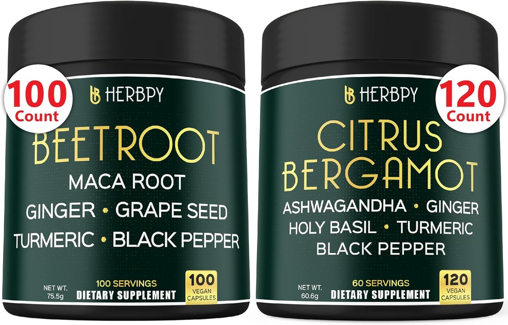Sche 6in1 Beet Root Capsules & 6in1 Citrus Bergamot Supplement
