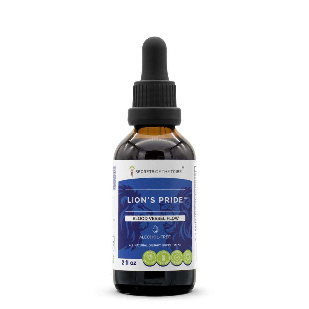 Kabil'in Sırları - Aslan'ın Gururu, Kan Gemi Akışı, Herbal Supplement Mix Drops Alkol Özgür Sıvı Ekstraksiyon (2 Fl Oz)