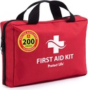 Life Business First Aid Kit, Emergency First Aid Kit for Office setting, Medical Kit Materials, First Aid Kits for Businesses, School & Commercial Use - 200 Adet