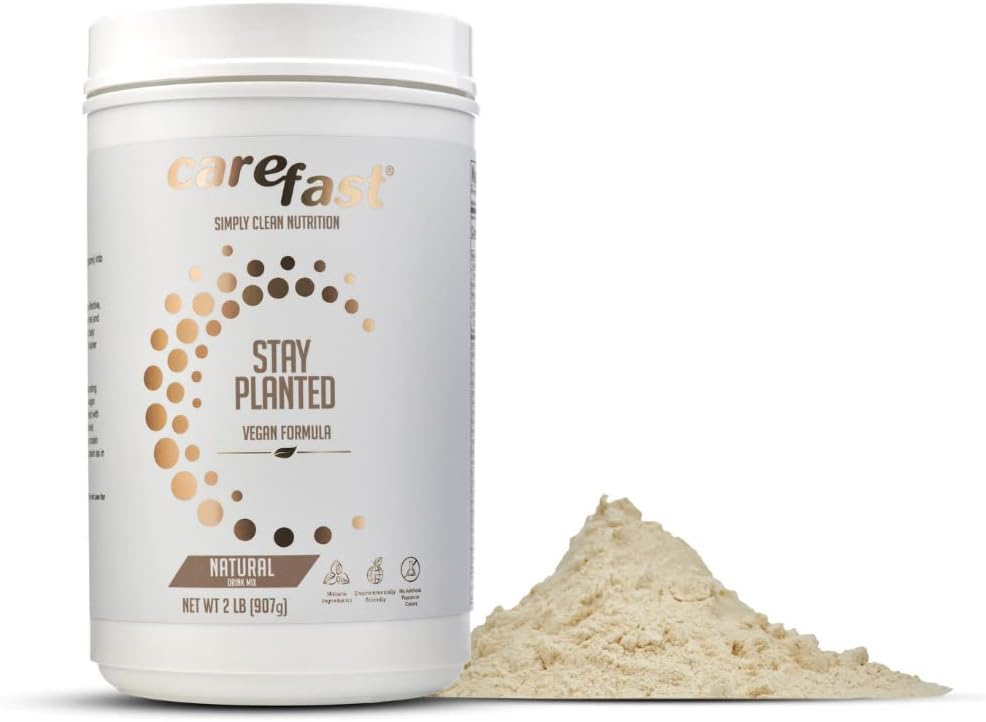 Planted Plant-Based Non-GMO Soy Sağlıklı Protein Toz İçilir - Doğal Flavored - 2lb Tub - 13g Protein - Büyük Tasting Low Carb Vegan Shakes & Smoothies