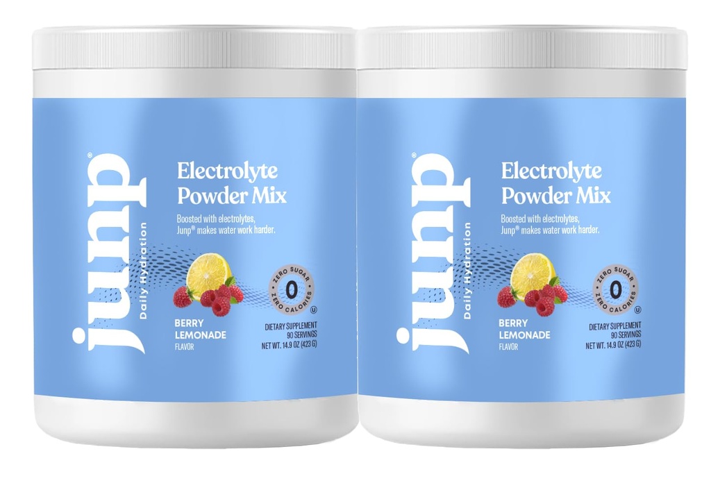 JUNP Electrolytes Toz No Sugar No Carbs – Fresh Berry Lemonade Keto Mix - Pyum & Salt Electrolyte Hydration Toz Zero Calorie Sugar Free Electrolyte Toz, 90 Hizmet (Pazarlama 2)