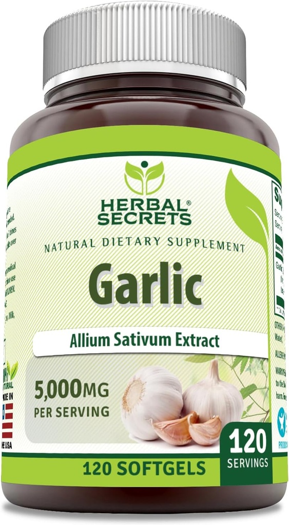 Herbal Sırları Supplement Tamam | 5000 Mg Per | 120 Softgels | Non-GMO | Gluten Free | Made in USA