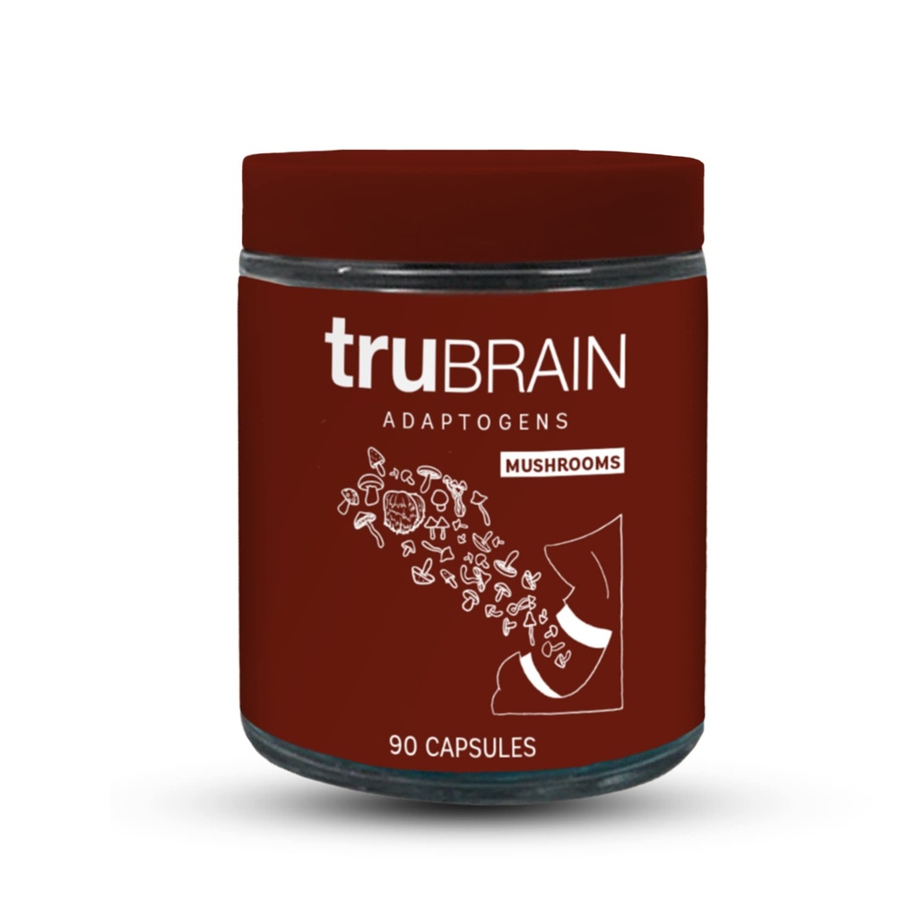 TruBrain Nootropic Capsules - Focus, Energy, Clarity. Hızlı Absorbing Nootropics Capsules | Beyin Uyarıları | Bellek Geliştir | Procrastinasyon (Mushrooms)