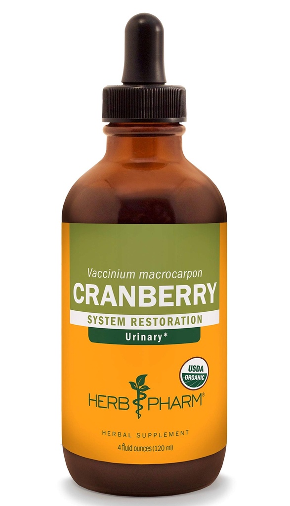 Herb Pharm, Urinary Tract Desteği için Organik Cranberry Sıvı Türlemeyi Onayladı - 4 Ounce