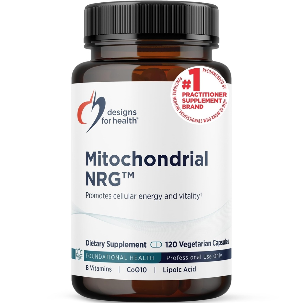 Designs for Health Mitochondrial NRG, Cellular Vitality, 120 Capsules