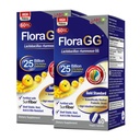 LABO Beslenme FloraG, Lactobacillus Rhamnosus GG 25 Milyar CFU Active Probiyotiks & Sunfiber Prebiyotik Fiber Supplement, Support Health Intestinal, Immune Health Gecikme & Gluten Free 60sx2