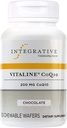 Bütünleştirici Tedaviler Vitaline CoQ10 200 mg - Beyin Sağlık Desteği Yetişkinler için Tamam * - Kalp Sağlığı * - Süt-Free - Chocolate Flavored, 30 Chewable Tabletler (30 Hizmetler)