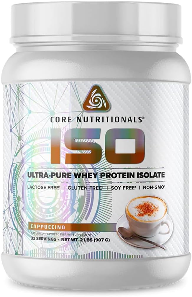 Core Nutritionals Ultra-Pure Isolate Whey Protein (Cappucino, 2 Pound)