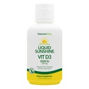 Natures Plus Liquid Sunshine D3-5000 IU, 16 fl oz - Lezzetli Citrus Flavor - Bone Health, Heart Health & Immune System Support Supplement - Gluten Free - 32 Hizmet