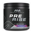 Amazing Muscle Pre Rise | Pre-Workout Toz Supplement with Caffeine & Beta-Alanine for Men & Women | 25 Hizmetler (25 Hizmetler, Blueberry Pomegranate Blast)