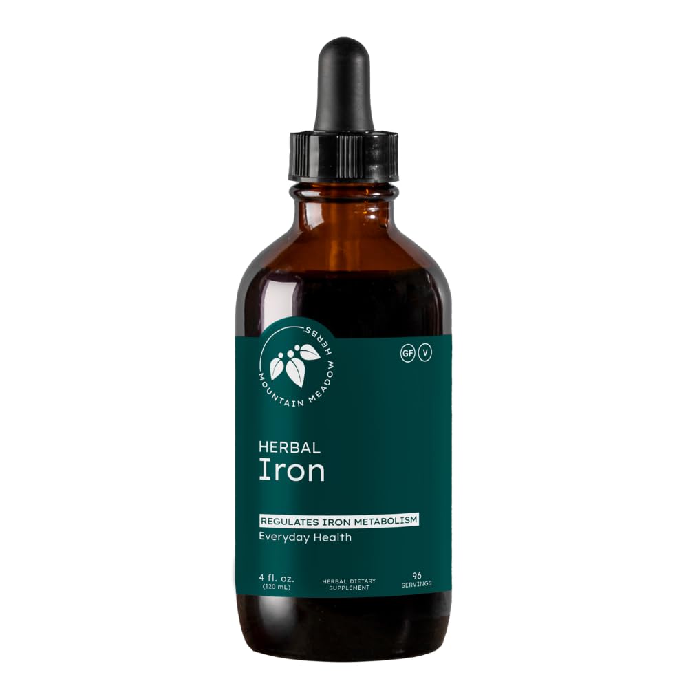 Mountain Meadow Herbs Herbal Iron - 2 oz - İronik Herbs Demir Metabolism ve Abvitamine Iron Metabolism ve Abxia