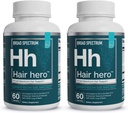 Essential Elements® Saç KahramanTM - Erkekler için Saç Vitaminleri - 5000 mcg Biotin - 60 Kont - 30 Hizmetler (2-Pack)