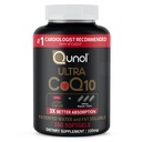 Qunol Ultra CoQ10 100mg Softgels- 3X Better Absorption Coenzyme Q10 Supplements - Antioxidant Supplement for Vascular and Heart Health & Energy Production - 5 Month Supply - 150 Count
