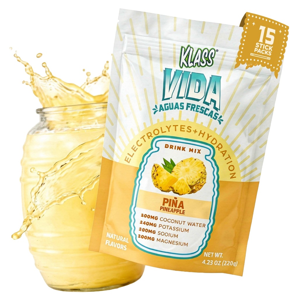 Elektrolyte Drink Mix – Pineapple Agua Fresca Flavor | Sugar-Free Hydration Toz with Coconut Water & Minerals | 15 Single-Serve Stick Packs, Low Calorie, Natural Flavor Fresca Flavor | Sugar-Free Hydration Toz with Coconut Water & Minerals | 15 Single-Serve Stick Packs, Low Calorie, Natural Flavor
