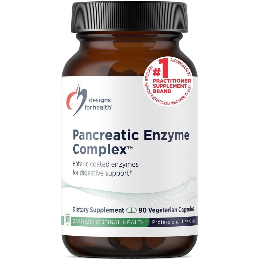Sağlık Pancreatic Enzymes Kompleksi için Tasarımlar - Digestive Enzymes + Bromelain Supplement - Destek Digestion + Gut Health - Gecreatic Enzyme, Ox Bile (90 Capsules)