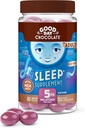 Good Day Chocolate Melatonin for Adults [ 80 Count ] - Fair Trade Non-GMO Milk Chocolate with Chamomile and Melatonin 5 mg - Adult Melatonin, Adult Natural Sleep Aid Supplement
